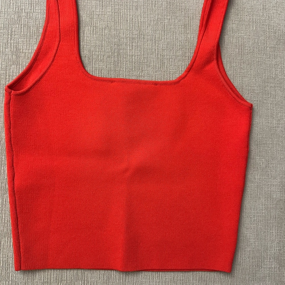 Zara Vibrant Red Tank Top